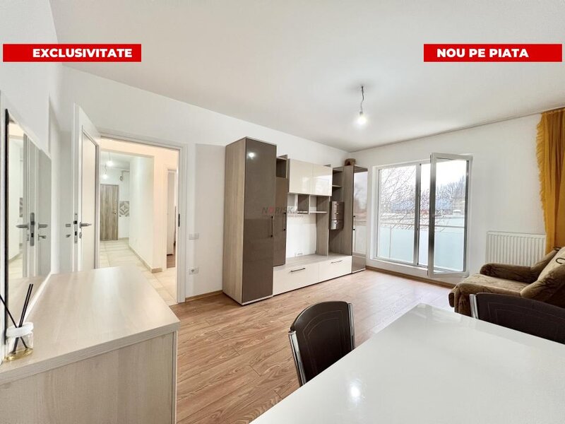 Langa Kaufland Salaj, inchiriaza 2 camere, bloc 2020, totul nou.